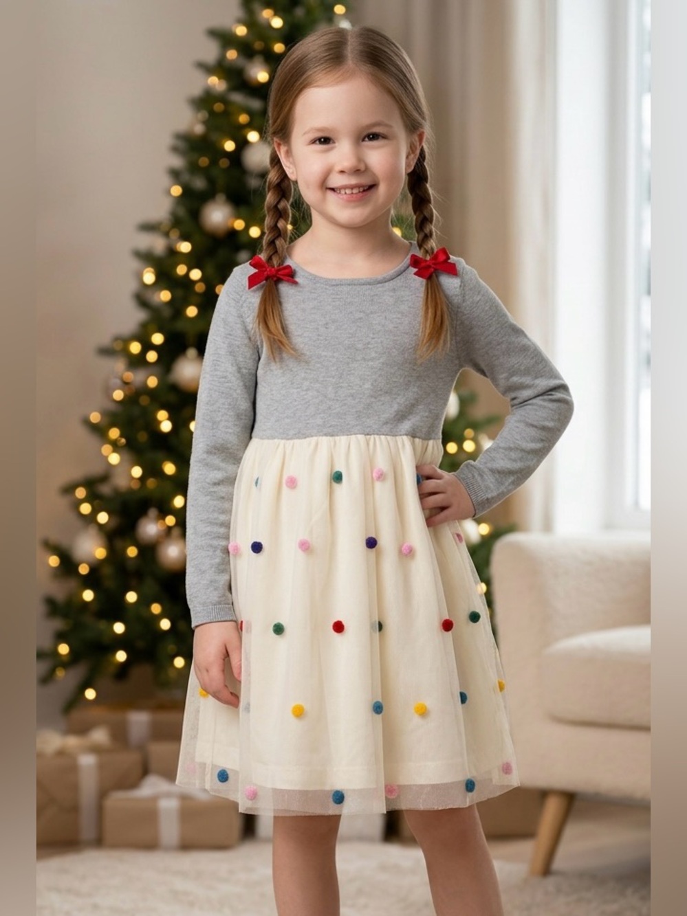 Hanna Andersson Girls Dress Size 5 - Picture 1 of 8